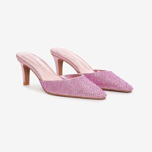 For Love & Lemons Cleo Mule Heel 41 / Baby Pink